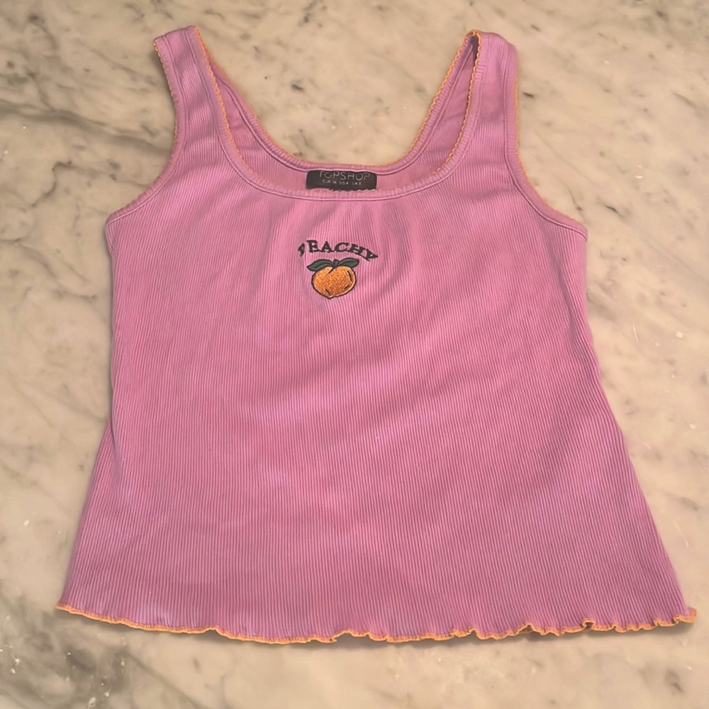 Topshop Peachy Tank Top in size US 4